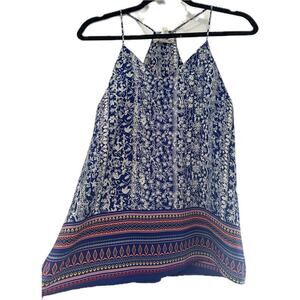 A'gaci tank top women's blue size small